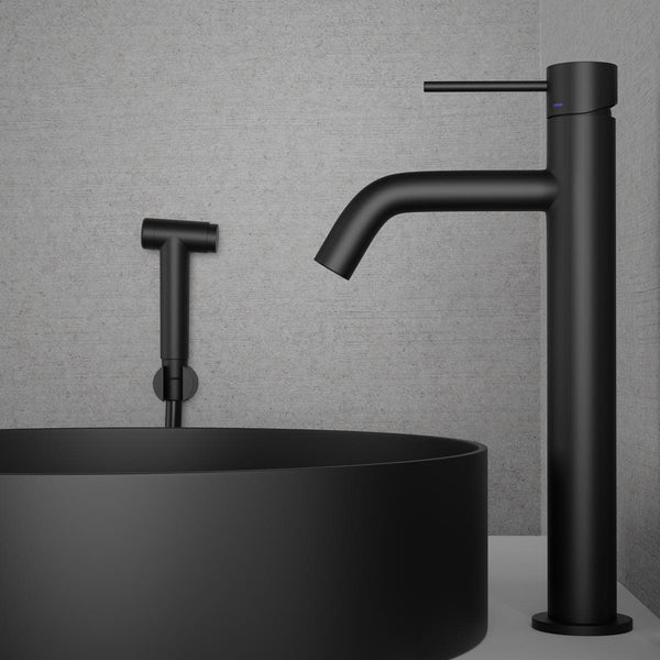 Tvättställsblandare Scandtap Steel Voyage B Hög Med Bidédusch