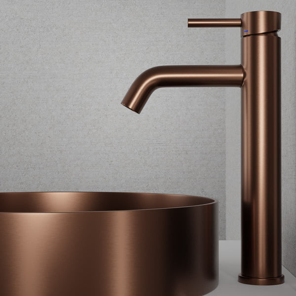 Tvättställsblandare Scandtap Steel Wave Hög
