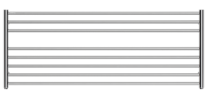 SOLLIDEN Krom / Grundversion / 480 x 1210 mm