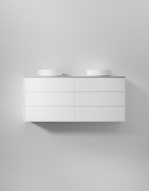 Kommod INR Terra Solid 160 Med Bänkskiva & Dubbla Handfat