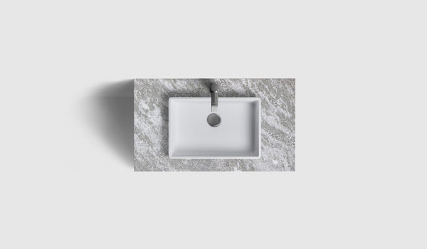 Kommod Haven H2 80 - White Wood  - Bänkskiva
