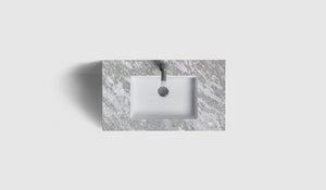 Kommod Haven H2 80 - White Wood  - Bänkskiva