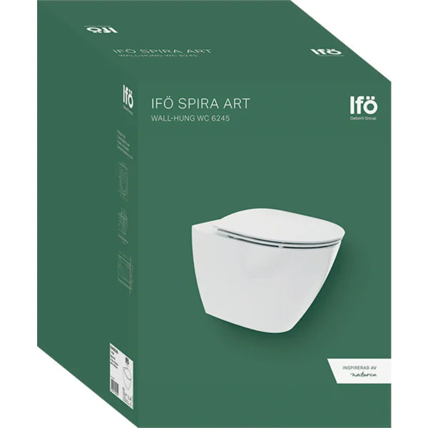 Vägghängd WC IFÖ Spira Art 6245 Rimfree