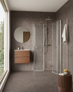 Duschhörna INR Linc Angel Flex Härdat Klarglas