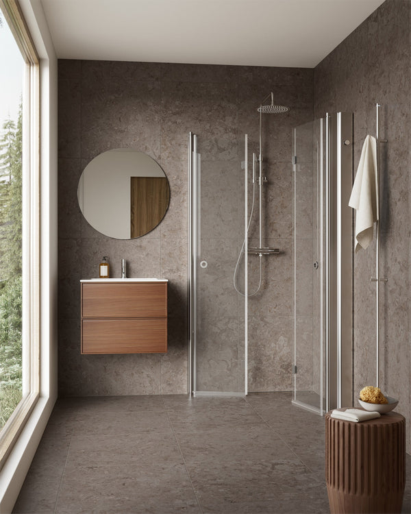 Duschhörna INR Linc Angel Flex Härdat Klarglas