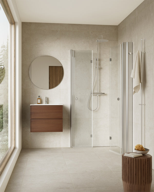 Duschhörna INR Linc Angel Flex Härdat Klarglas