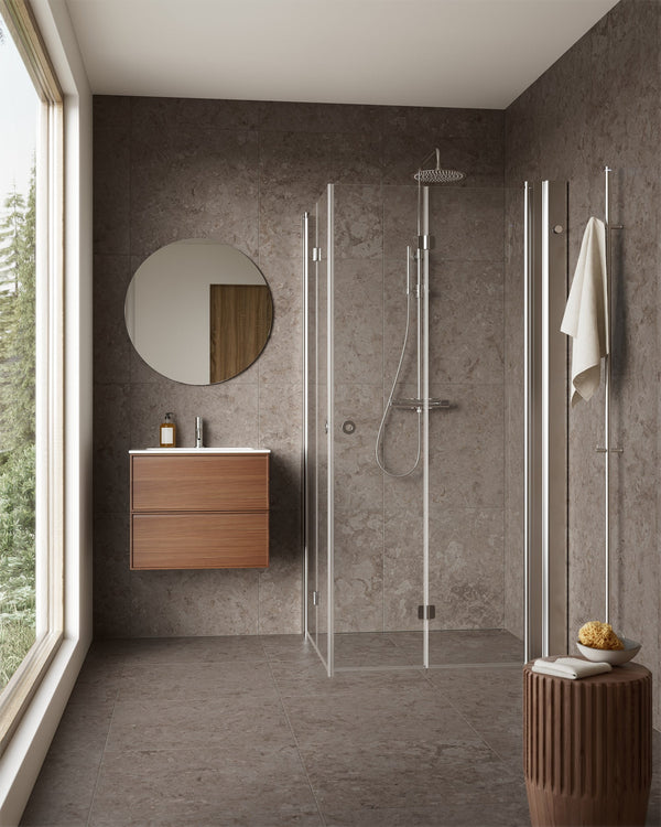 Duschhörna INR Linc Angel Flex Härdat Klarglas