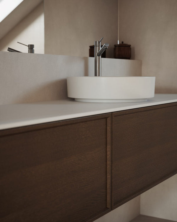 Tvättställsblandare Scandtap Steel Vector Hög