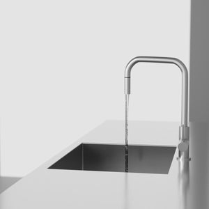 Köksblandare Scandtap Steel Accent Square Med Utdragbart Munstycke